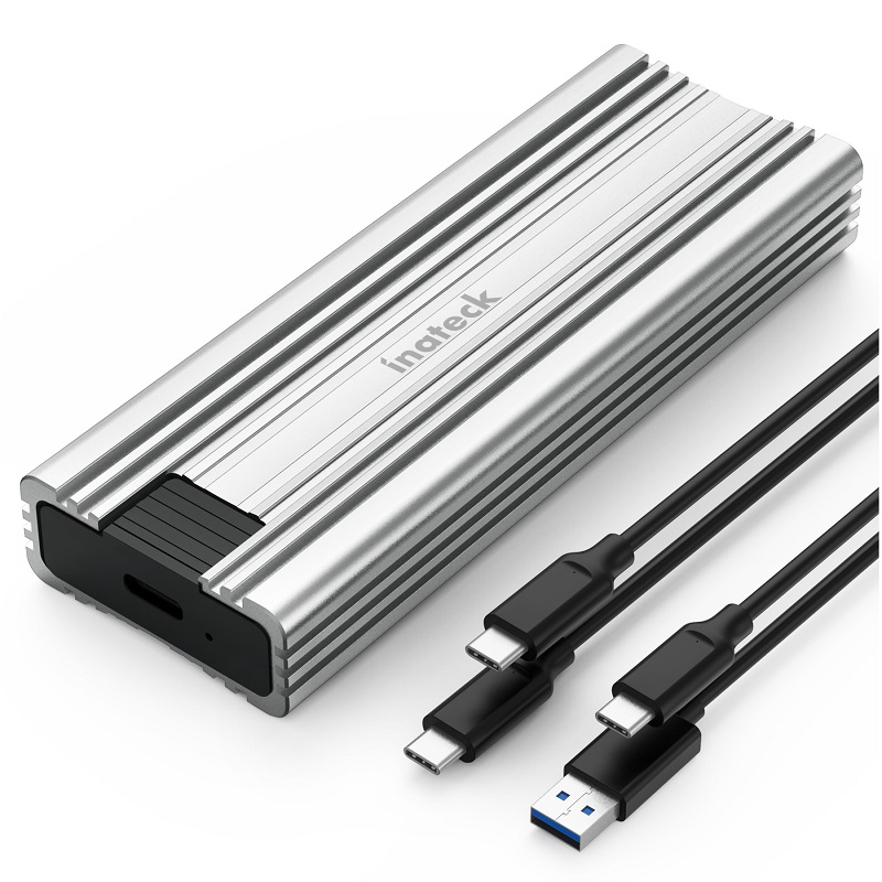 M.2 SSD ケース USB3.2 Gen2 NVMe SATA SSD NVMe M-Key 対応 アルミ筐体 超高速転送 USB A-C USB C-Cケーブル付き Type-C Type-A 2242 2260 2280