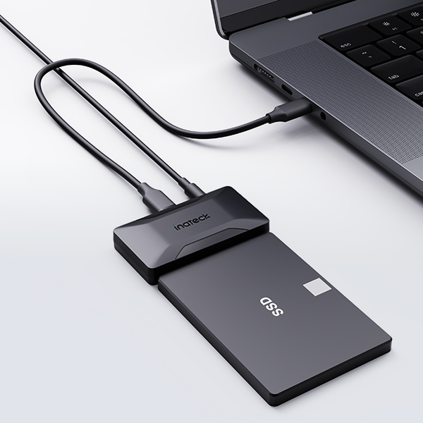 USB C USB A 両対応/電源付き】SATA-USB 3.2 Gen 2 変換ケーブル USB