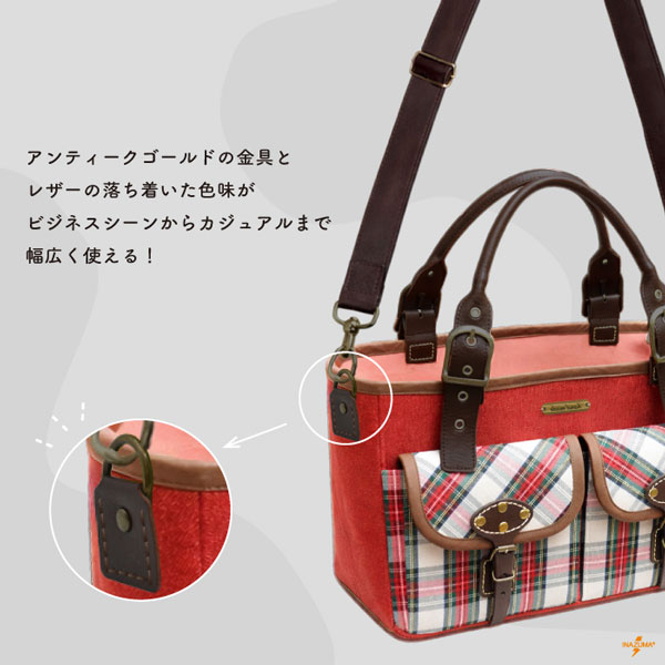 アタッチメント 合皮 ショルダーバッグ 手縫い...の詳細画像1