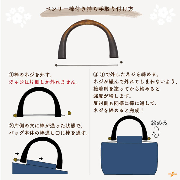 INAZUMA（イナズマ） 持ち手 木工 ウッドハンドル 交換 修理 補修