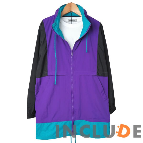 ナイロンジャケット マウンテンパーカー ウインドブレーカー トラックジャケット アウター アノラック ビッグサイズ ストリート |  | 03