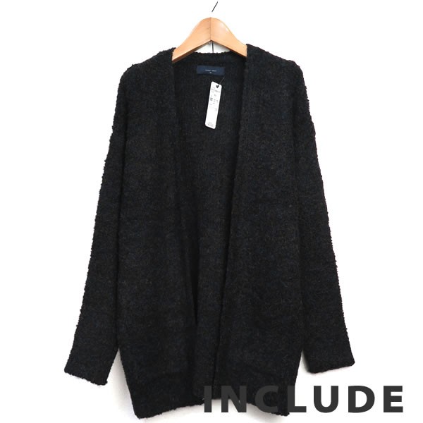 ブークレ ニット ループヤーン モコモコ もこもこ 暖かい ビッグシルエット カーディガン メンズ |  | 02