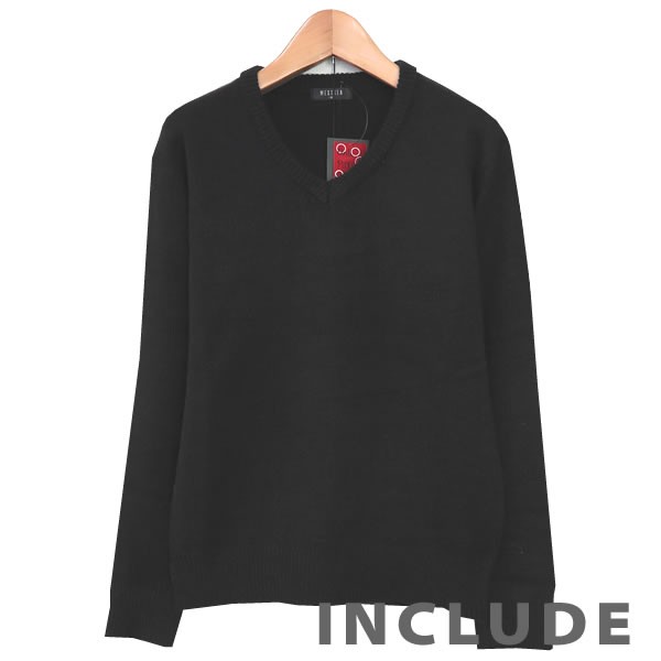 10カラー Vネック 定番 毛玉防止 抗ピル コーピル セーター メンズ ニット 長袖 無地 ふわふわ 厚手 毛玉ができにくい |  | 02