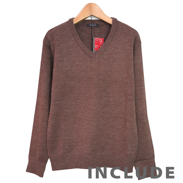 10カラー Vネック 定番 毛玉防止 抗ピル コーピル セーター メンズ ニット 長袖 無地 ふわふわ 厚手 毛玉ができにくい |  | 06