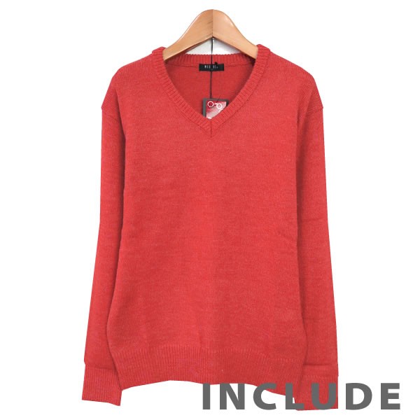 10カラー Vネック 定番 毛玉防止 抗ピル コーピル セーター メンズ ニット 長袖 無地 ふわふわ 厚手 毛玉ができにくい |  | 08