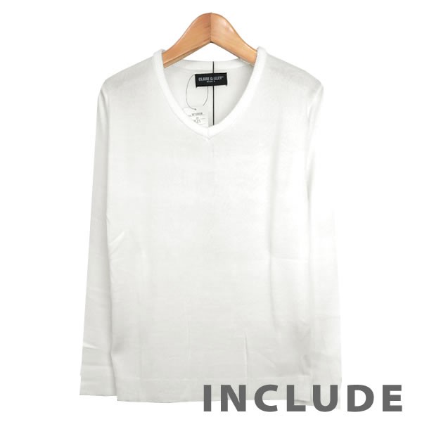 6カラー 定番 カシミアタッチ リブ Vネック ニット セーター メンズ 伸縮 白 黒 チャコール ネイビー オフホワイト ワイ |  | 01