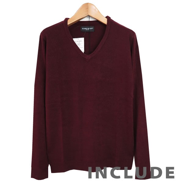 6カラー 定番 カシミアタッチ リブ Vネック ニット セーター メンズ 伸縮 白 黒 チャコール ネイビー オフホワイト ワイ |  | 05