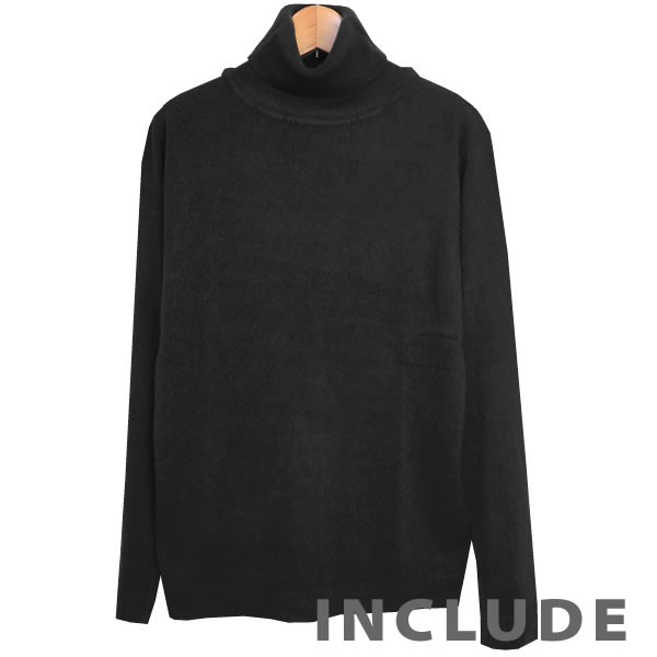6カラー カシミアタッチ リブ タートルネック ニット ハイネック セーター メンズ 伸縮 白 黒 チャコール グレー オフホワ |  | 02