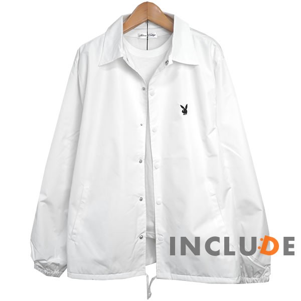 コーチジャケット PLAYBOY マガジンフォト レコード ガール バニー プレイボーイ 長袖 無地 コーチ ジャケット アクテ |  | 01