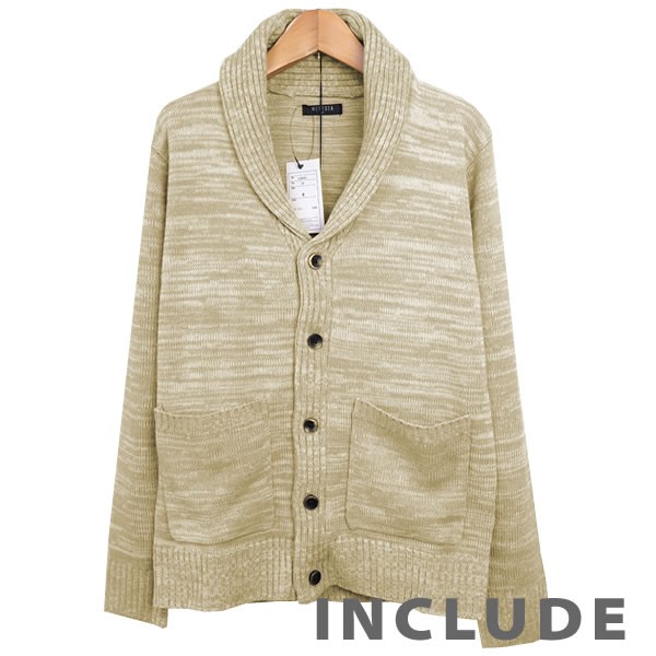 ニット ショールカラー カーデ ショール襟 カーディガン ショールニット ケーブル編みニット 長袖 メンズ 秋冬 |  | 06