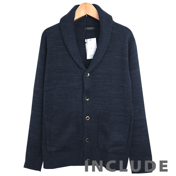 ニット ショールカラー カーデ ショール襟 カーディガン ショールニット ケーブル編みニット 長袖 メンズ 秋冬 |  | 03