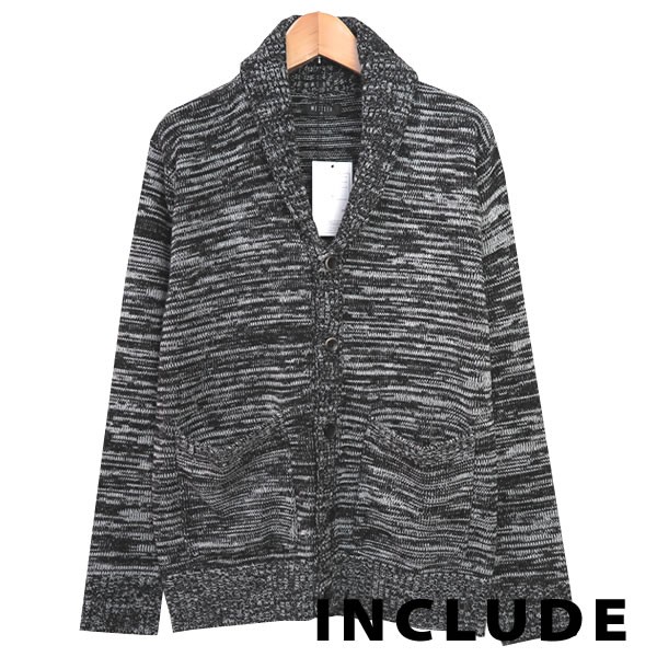 ニット ショールカラー カーデ ショール襟 カーディガン ショールニット ケーブル編みニット 長袖 メンズ 秋冬 |  | 05