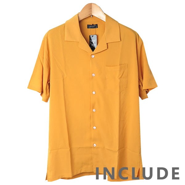 半袖シャツ 開襟シャツ 無地 オープンカラー 夏服 夏 ワイドシルエット ワイドシャツ 韓国ファッション メンズ |  | 02