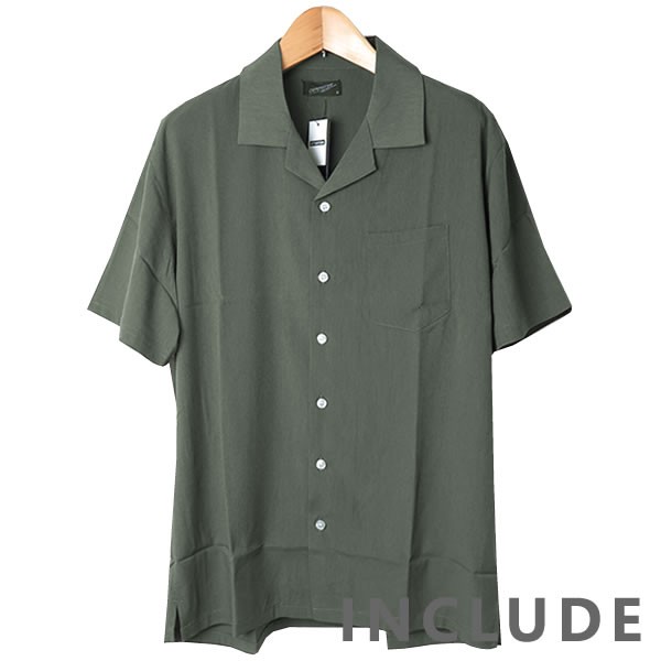 半袖シャツ 開襟シャツ 無地 オープンカラー 夏服 夏 ワイドシルエット ワイドシャツ 韓国ファッション メンズ |  | 03