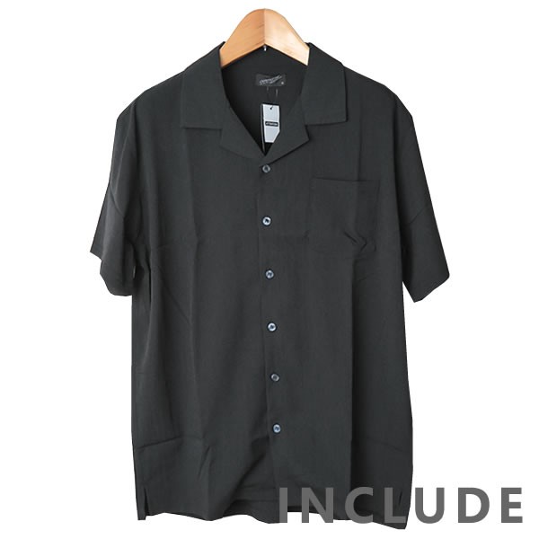 半袖シャツ 開襟シャツ 無地 オープンカラー 夏服 夏 ワイドシルエット ワイドシャツ 韓国ファッション メンズ |  | 01