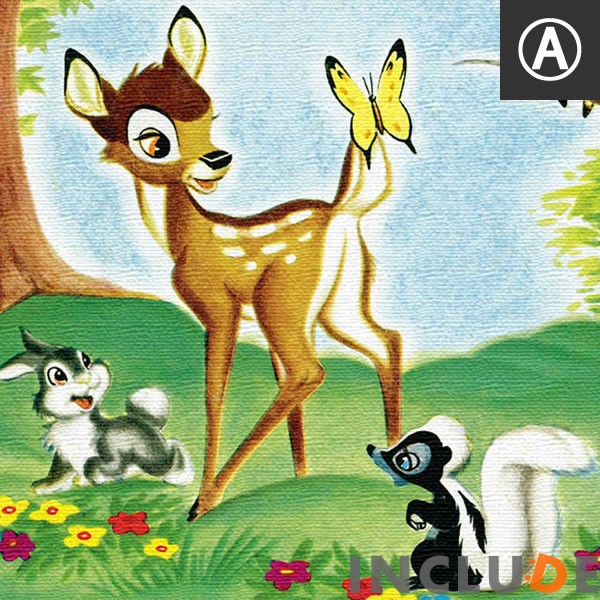 アートパネル バンビ ファリーン とんすけ Flower リス Faline 小鹿 冒険 小鹿のバンビ |  | 01