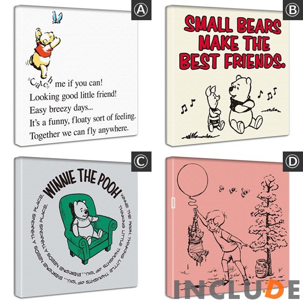 アートパネル ベル ファブリックボード くまのプーさん ピグレット クリストファー・ロビン WINNIE THE POOH |  | 01