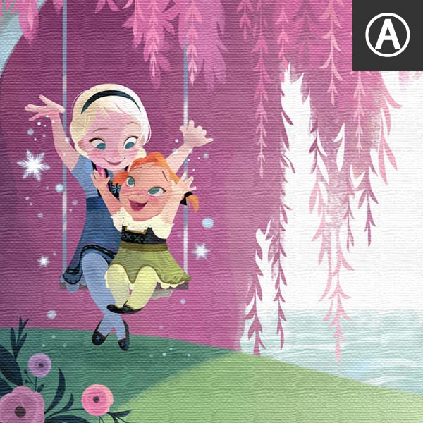アートパネル ベル ファブリックボード アナと雪の女王 物語 ブランコ 閉じこもり 元気出せ 姉妹 映画 ストーリー Disney |  | 02