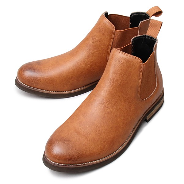 チェルシーブーツ サイドゴアブーツ メンズブーツ ウエスタンブーツ メンズ カジュアル ハイカット ブーツ 黒 ベージュ ダークブラウン 靴 くつ Glbb 155 Includeysp 通販 Yahoo ショッピング