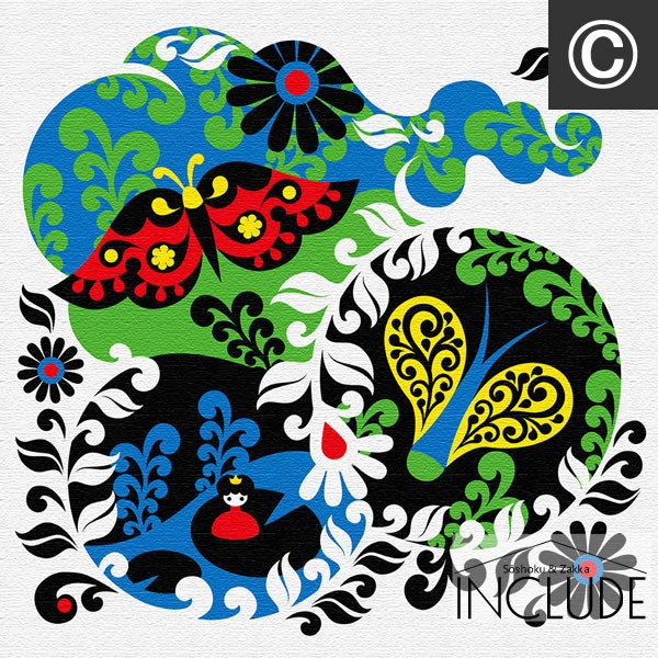 アートパネル Kinpro design アートブランド 曲線 草花 ペイズリー カーブした羽 フラワー 花 世界で活躍 |  | 03