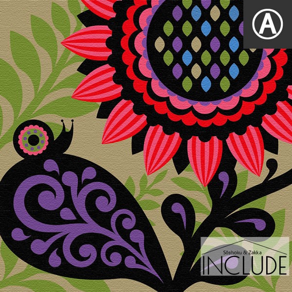 アートパネル Kinpro design アートブランド 曲線 草花 ペイズリー カーブした羽 ツリー リーフ フラワー 花 世界で活躍 |  | 01