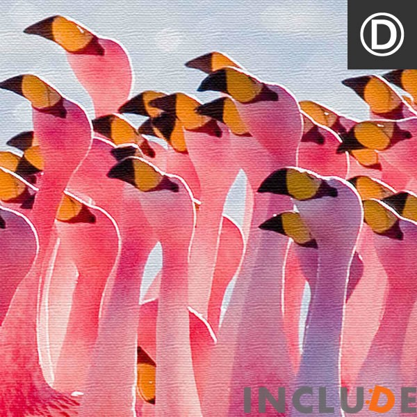 ファブリックボード クリエーター 花 南国の花 トロピカル しまうま ゼブラ フラミンゴ ピンク ポスター モノクロ 白黒 表現力 個性 |  | 04