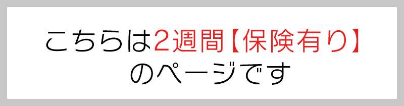 このページは2週間保険ありのプランです