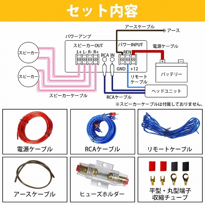 ａｄｓ  p240 パワーアンプ　配線セット amph-4-xxx-s1-01-a_2.jpg