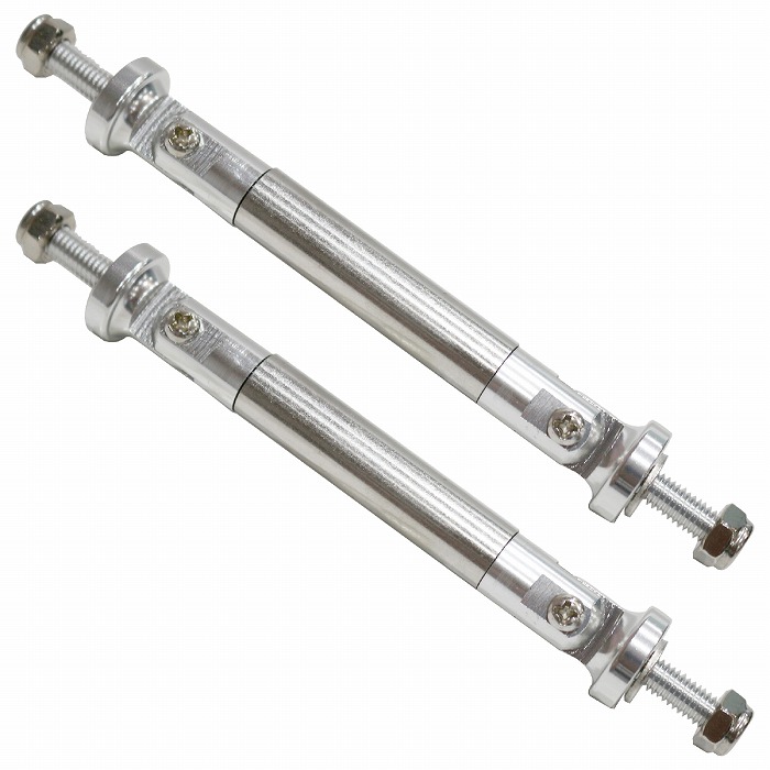 タイプB：145mm】汎用 コネクションロッド 2本 GTウィング 固定 黒/青