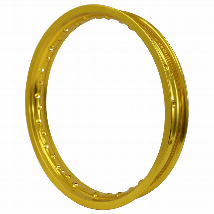 PCD1.85×17インチ】汎用 レーシング ホイール アルミ リム 黒/金