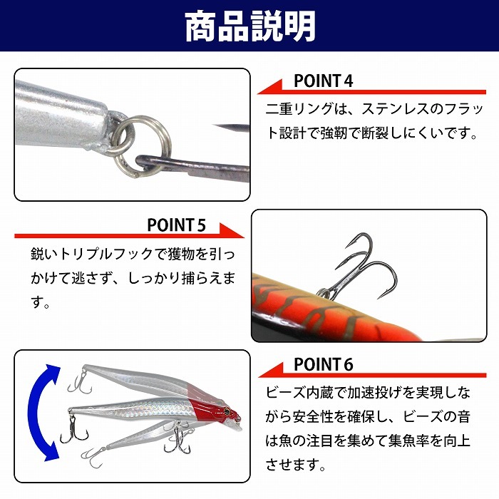 ルアー フローティングミノー 5個セット フィッシング ルアー