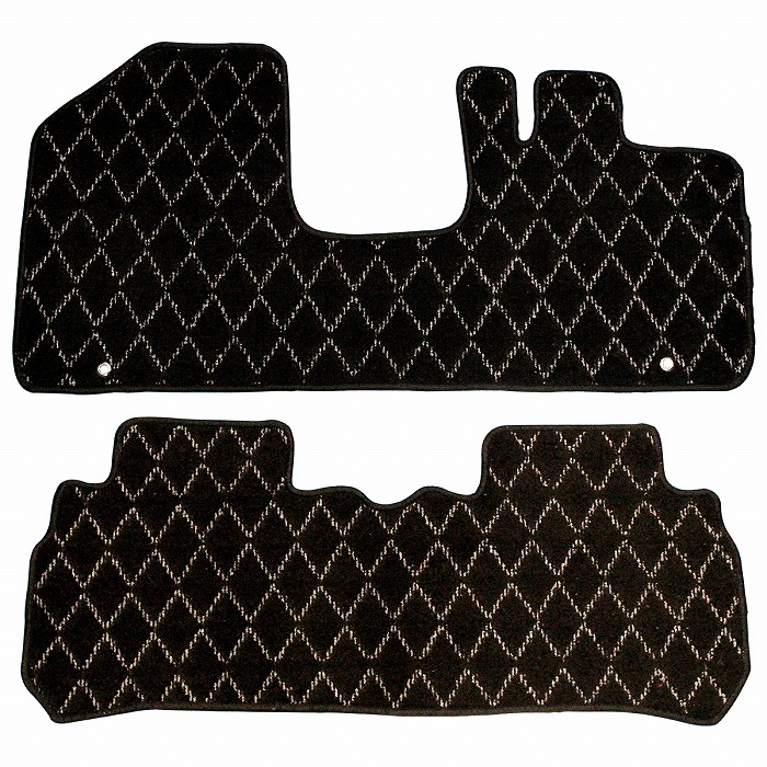 ハスラー MR31S MR41S AT車 CVT フロント リア 2PCS 無地 フロアマット 2点 セット 運転席 助手席 後部座席 カラー全３色 | ハスラー | 02