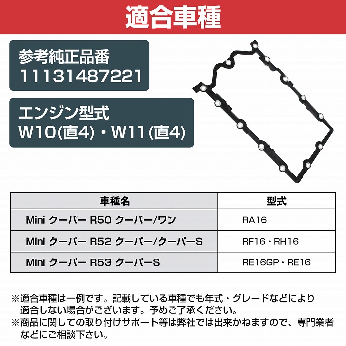 オイルパンガスケット MINI R53 Coop.S JCW GP 11131487221 1113-1487-221 : 10107138 :  increase Yahoo!ショッピング店 - 通販 - Yahoo!ショッピング