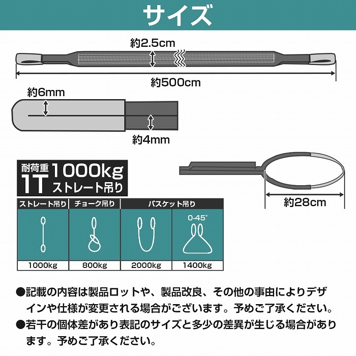 FREAK フリーク ベルトスリング 吊上げ E型 両端アイ形 玉掛け 長さ8m 幅35mm 使用荷重1200kg 赤