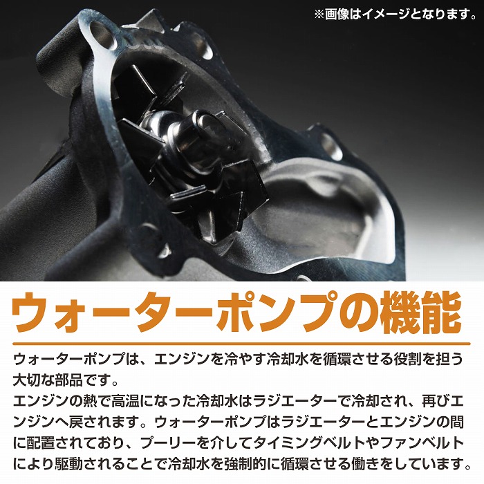 ののページ ウォーターポンプ ガスケット付き トヨタ SCP100 ラクティス 16100