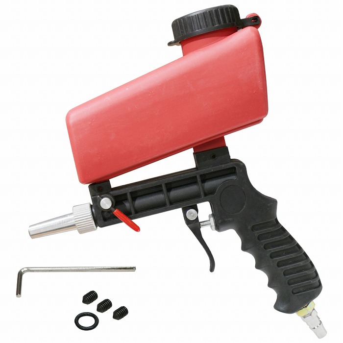 サンドブラスト ガン 重力式 落下式 サビ 落とし 下地処理 金属 ガラス