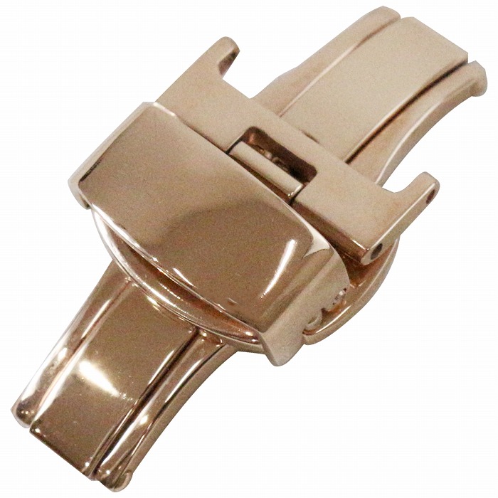 18mm】プッシュ式 Dバックル ブラック/シルバー/ゴールド/ローズ