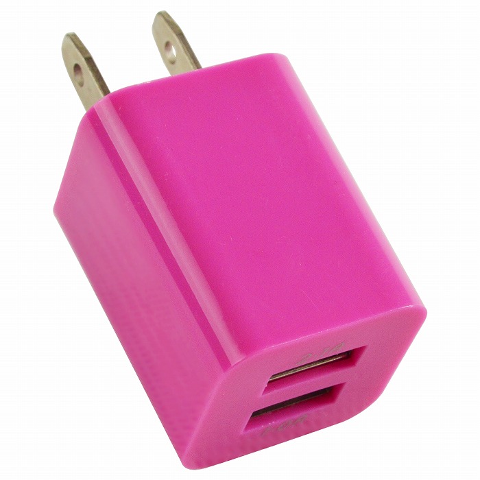スマートフォン 充電器 ACアダプター 2ポート 2口 2.1A 全11色