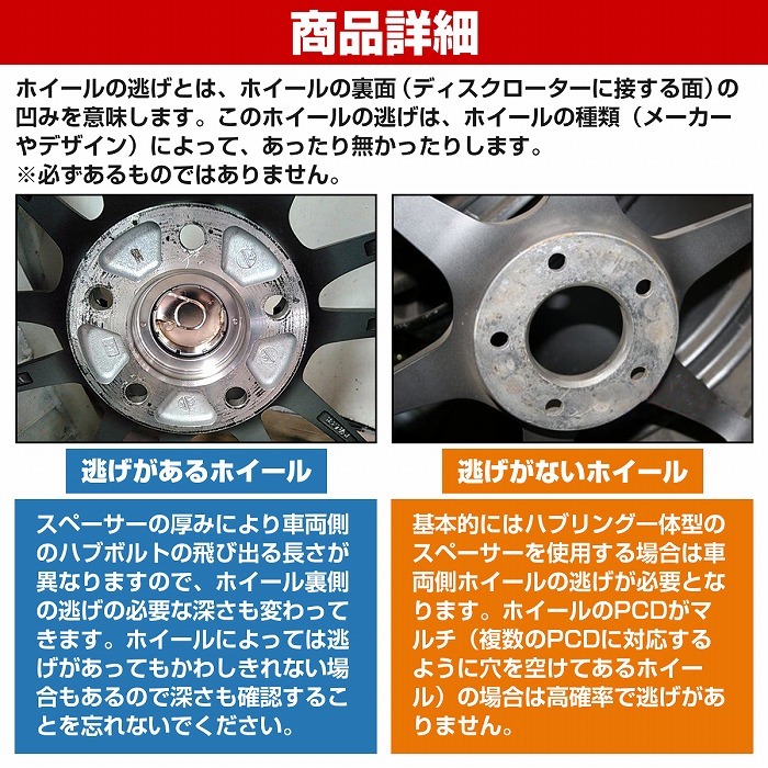 厚さ 40mm 5穴 5H PCD 135 内径 87mm M12 P1.75 アメ車 フォード