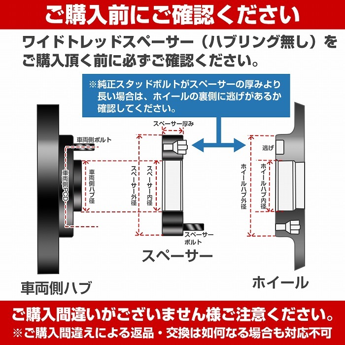 厚さ 40mm 5穴 5H PCD 135 内径 87mm M12 P1.75 アメ車 フォード