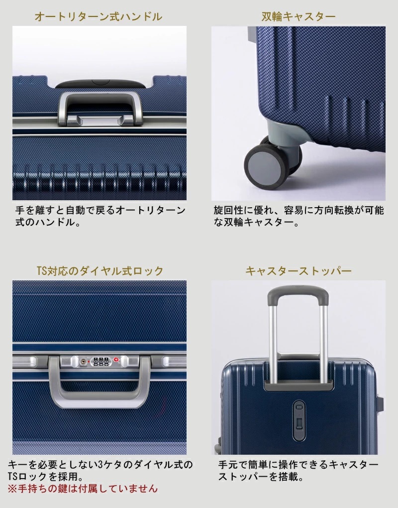 ace. エース パリセイド3-F 05052 ＊55リットル 3泊〜5泊程度のご旅行