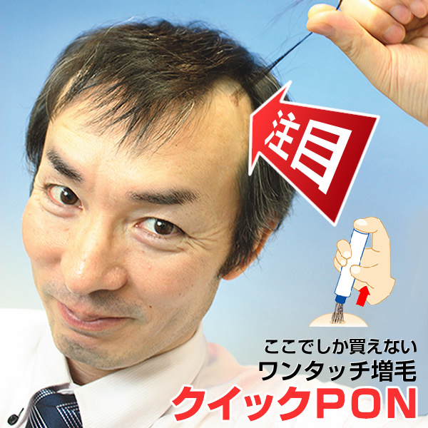 クイックポン かつら ウィッグ セルフ増毛 クイックPON クイックポン 自分で簡単増毛