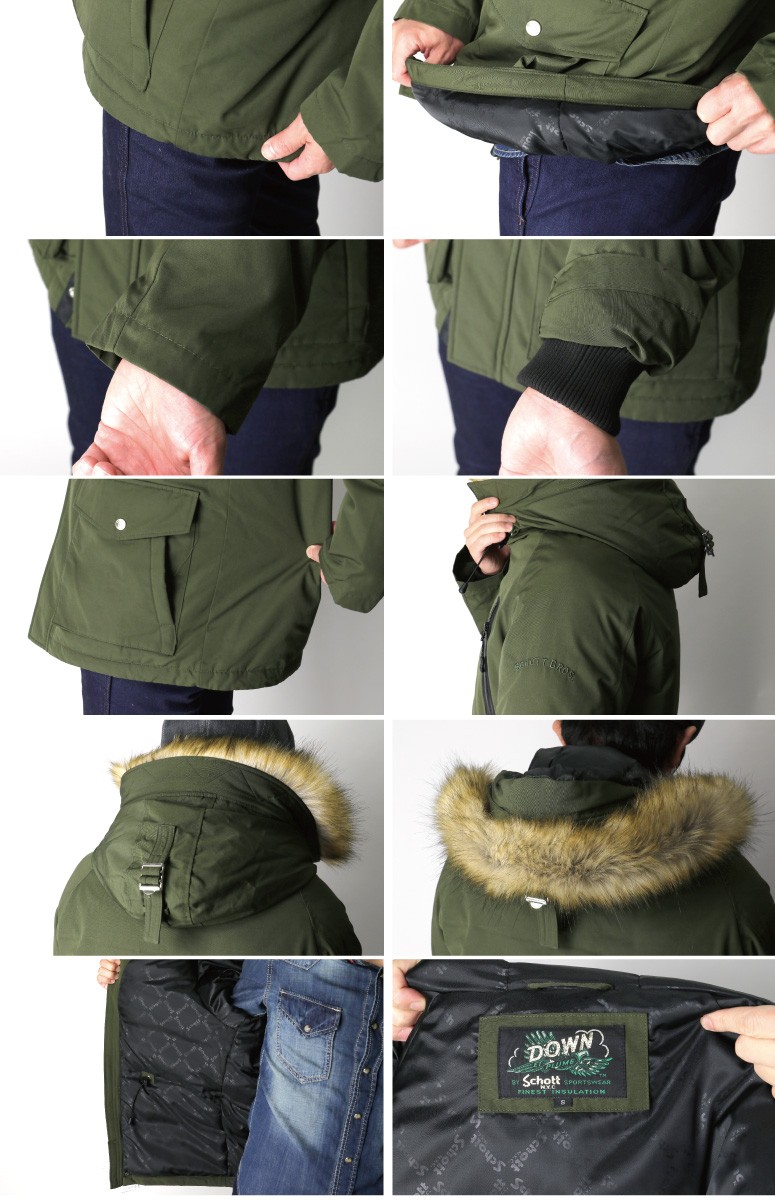 Schott N.Y.C 20%OFF!! (ショット) シュノーケル ダウン