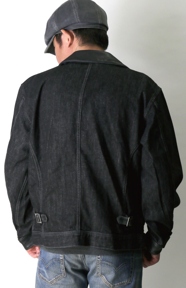 Schott N.Y.C (ショット) ネップ ブラック デニム ワーク ジャケット