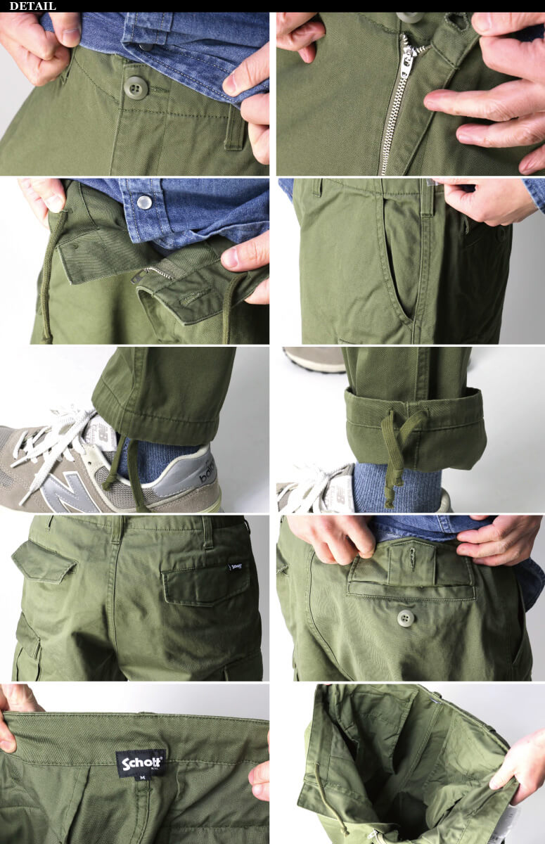 【Schott】今期の新作 CLASSIC CARGO PANTS カーゴパンツ CLASSIC CARGO PANTS/クラシック カーゴパンツ | Schott