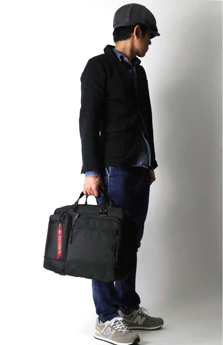 アルファインダストリーズ　ビジネスバッグ ショルダーストラップ付き Alpha Industries (アルファ) ALPHA アルファ インダストリーズ