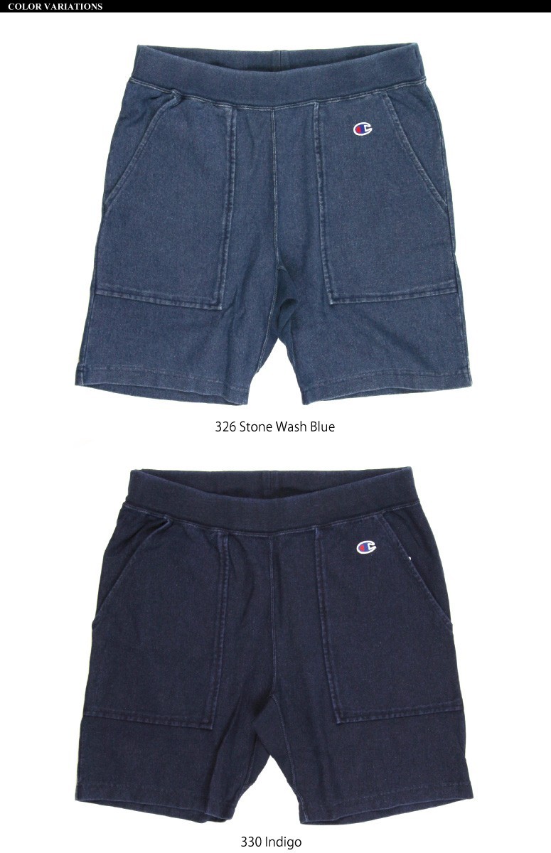 Champion インディゴショートパンツ Champion（チャンピオン）の「 【別注】【セットアップ対応