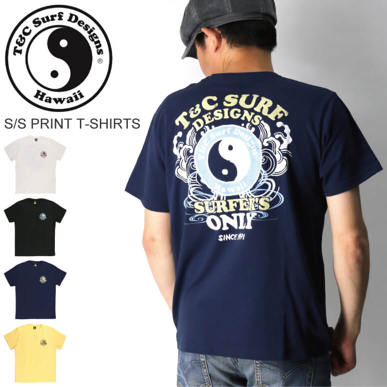 90's USA製 T&C Surf Designs Printed T-Shirts L / タウン