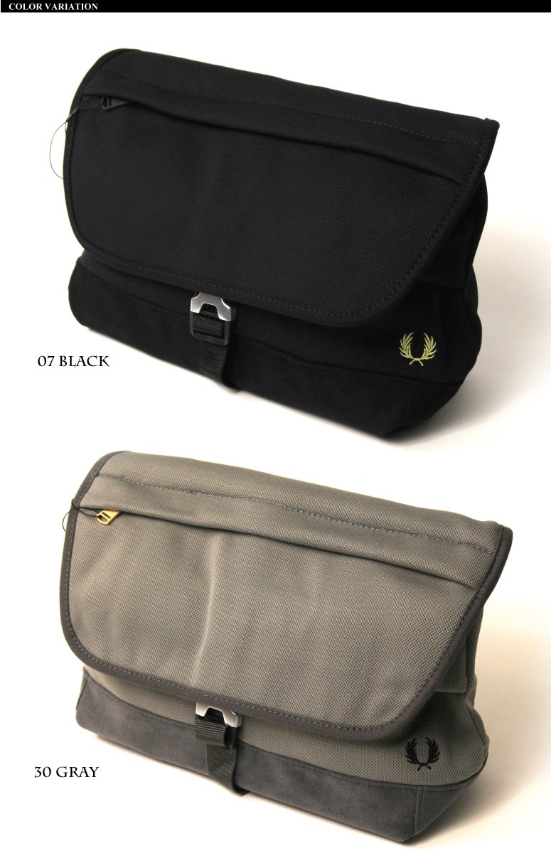 FRED PERRY ピケ ミニ ショルダーバッグ ポーチ 鹿の子素材 FRED PERRY (フレッドペリー) ピケ ミニ ショルダーバッグ