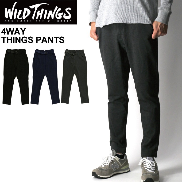 ワイルドシングス　チャコールパンツ WILD THINGS WILDTHINGS（ワイルドシングス） ラックスパンツ